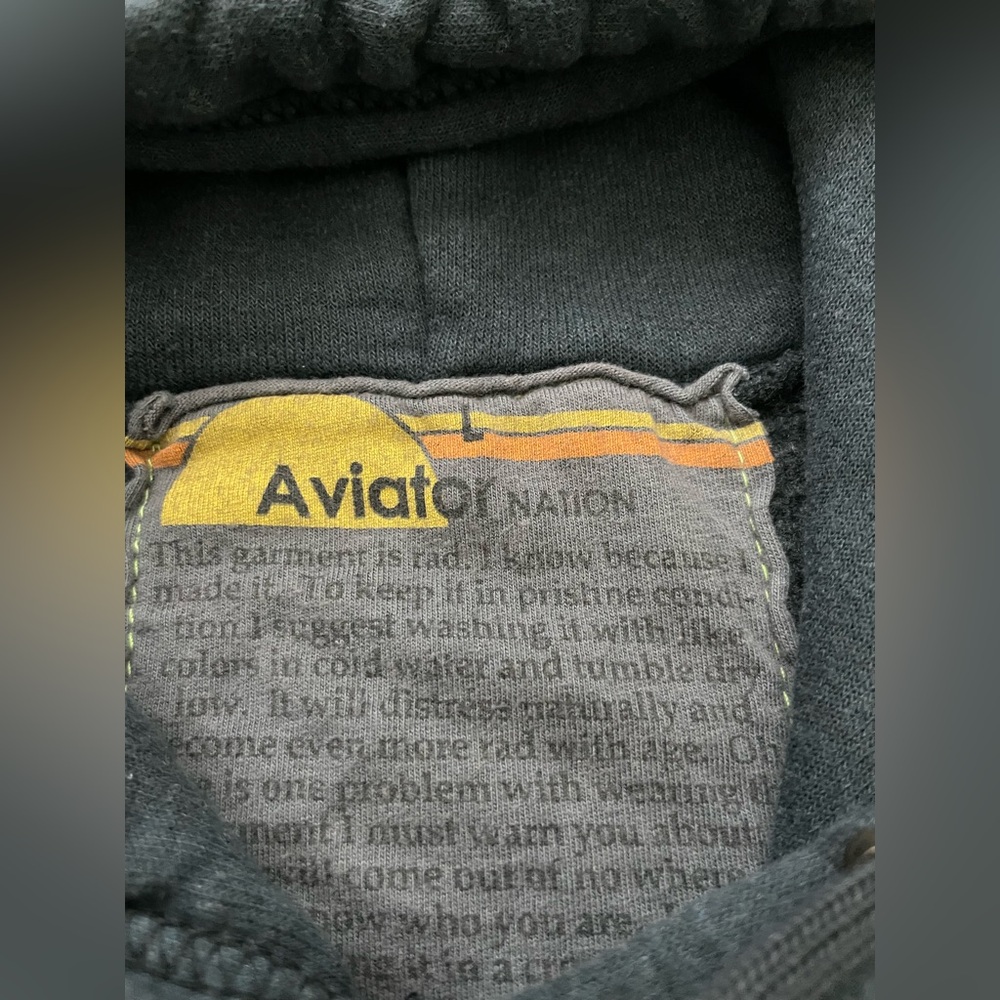 Aviator Nation Venice Beach Hoodie Pullover Dark Gray Women’s Size L‎ - Picture 8 of 9